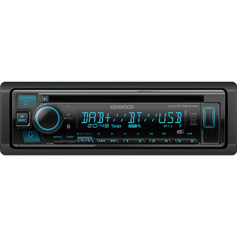 Kenwood KDC-BT560DAB Sort 50 W Bluetooth