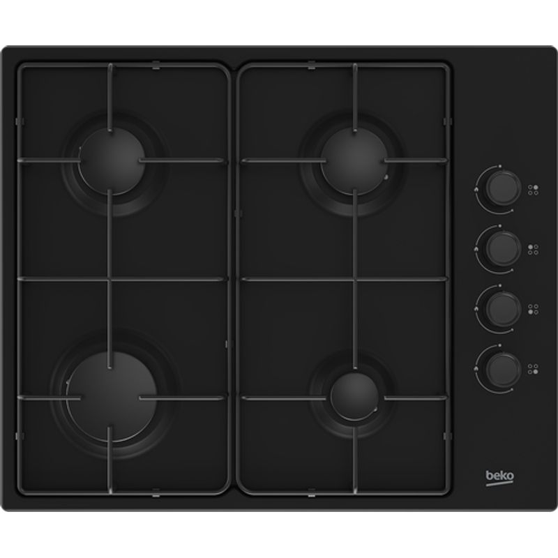 Beko HIGG 64123 SB kogeplade Sort Indbygget 60 cm Gaskomfur 4 zone(s)