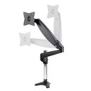StarTech.com Desk Mount Monitor Arm for Single VESA Display up to 32 or 49 Ultrawide 8kg/17.6lb, Full Motion Articulating & Height Adjustable w/ Cable Management, C-Clamp, Grommet Mount - Single Monitor Arm Monteringssæt Monitor 32-49 – billede 2