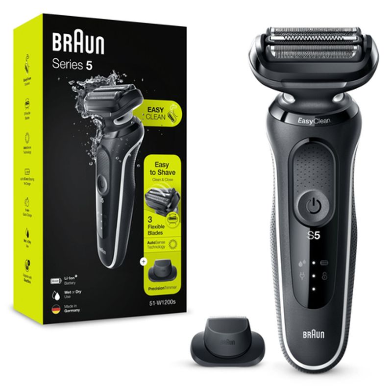 Braun Series 5 51-W1200s Barbermaskine Sort Hvid