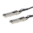 StarTech.com MSA Uncoded Compatible 1m 10G SFP to SFP Direct Attach Cable - 10 GbE SFP Copper DAC 10 Gbps Low Power Passive Twinax Dobbelt-axial 1m 10GBase-kabel til direkte påsætning Sort – billede 1
