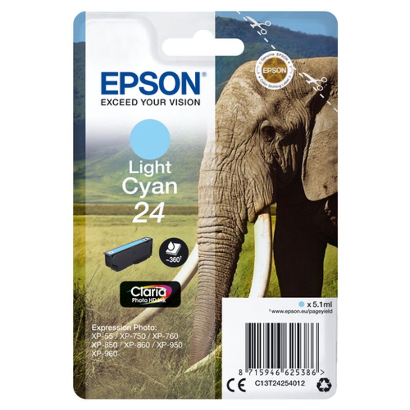 Epson 24 Lys cyan