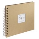 Hama Craft fotoalbum og arkbeskyttelse Brun 80 ark 10 x 15 Spiral indbinding – billede 1