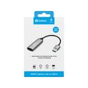 Sandberg Videointerfaceomformer HDMI / USB Grå – billede 2