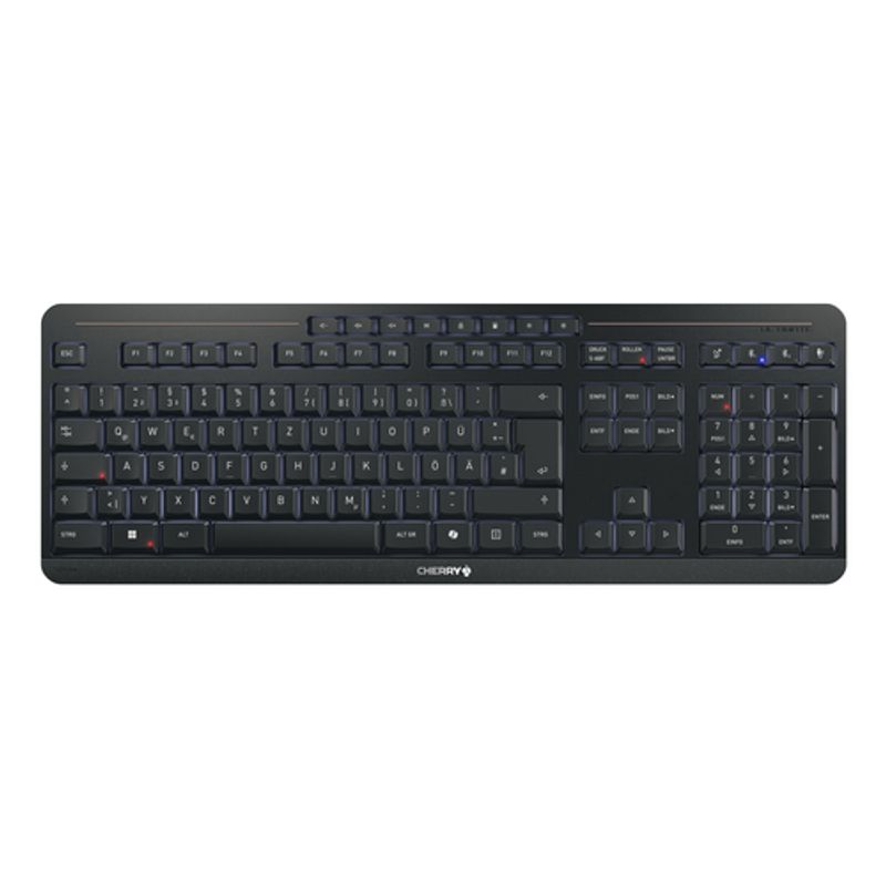 CHERRY Stream keyboard ultimate tastatur Hjemme/kontor USB + RF Wireless + Bluetooth QWERTZ Tysk Sort