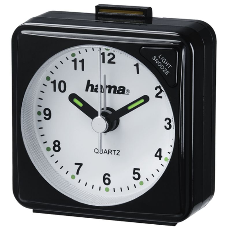 Hama A50 Travel Alarmur Kvadratisk Sort Hvid