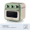 Ariete Vintage Air Fryer Mini- ofen grün – billede 2