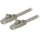 StarTech.com 1.5m CAT6 Ethernet Cable, 10 Gigabit Snagless RJ45 650MHz 100W PoE Patch Cord, CAT 6 10GbE UTP Network Cable w/Strain Relief, Grey, Fluke Tested/Wiring is UL Certified/TIA - Category 6 - 24AWG (N6PATC150CMGR) CAT 6 Ikke afskærmet parsnoet (UT – billede 1
