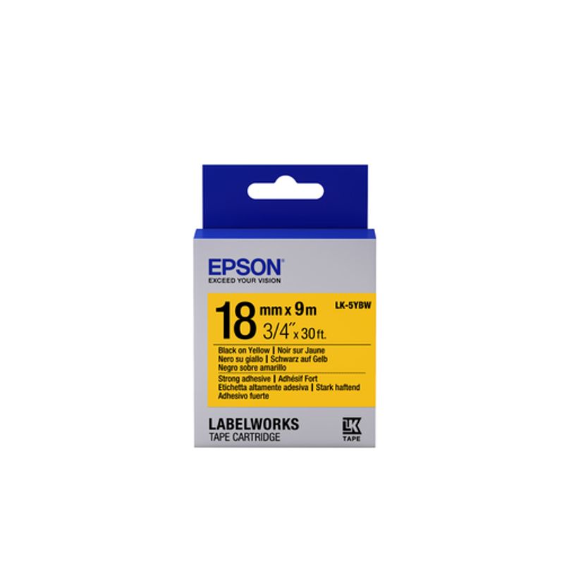 Epson LabelWorks LK-5YBW Mærkattape (1,8 cm x 9 m) 1rulle(r)