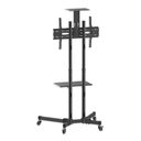 Manhattan Monitor/LFD Trolley Stand, 1 screen, 37-70, Vesa 200x200 to 600x400mm, Max 50kg, Black, Box Vogn med hjul LCD/plasmapanel/AV-system/kamera 37-70 – billede 3