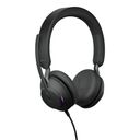 Jabra Evolve2 40 SE MS Stereo Kablet Høretelefoner Sort – billede 3