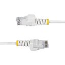 StarTech.com 2.5m White Slim CAT6 Ethernet Cable, Snagless, 28AWG, LSZH CAT 5/5e/6 Ikke afskærmet parsnoet (UTP) 2.5m Patchkabel Hvid – billede 3