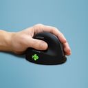 R-Go HE Mouse Ergonomisk mus, Medium (165-195mm), Venstre, Trådløs Trådløs Sort Sølv – billede 1