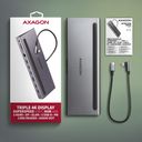 AXAGON HMC-4KX3 USB-C 3.2 Gen 1 / USB 3.0 / Thunderbolt 3 / Thunderbolt 4 Dockingstation – billede 13