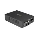 StarTech.com Multimode SC Fiber Media Converter - 1000BASE-SX Fiber Optic to Copper Bridge - Network - 550m Fibermedieomformer Ethernet Fast Ethernet – billede 1