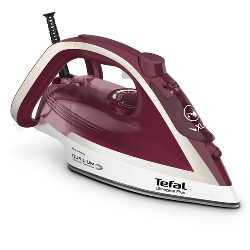 Tefal Ultragliss FV6810 Dampstrygejern 2800W Rød Sølv Hvid