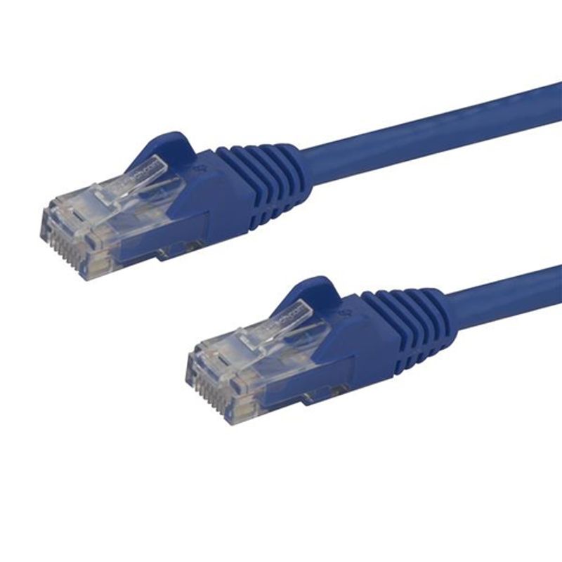StarTech.com 1.5m CAT6 Cable - Blue Snagless CAT 6 Wire - 100W RJ45 UTP 650MHz Category 6 Network Patch Cord UL/TIA (N6PATC150CMBL) CAT 6 Ikke afskærmet parsnoet (UTP) 1.5m Patchkabel Blå