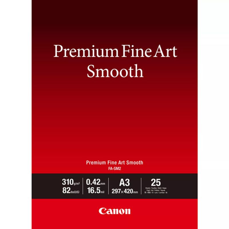 Canon Premium Fine Art FA-SM2 Fotopapir A3 (297 x 420 mm) 25ark