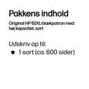 HP 62XL High Yield Black Original Sort 600 sider Blæk – billede 3