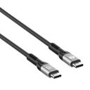 Manhattan USB-C to USB-C Cable (240W), 1m, Male to Male, Black, Thunderbolt 4, 40 Gbps (USB4 Gen 3x2), Extended Power Range (EPR) charging up to 240W (Note additional USB-C 240W wall charger needed), Backwards compatible to Thunderbolt 3, Lifetime Warrant – billede 2