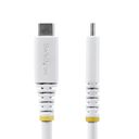 STARTECH.COM 2m USB4 Kabel 20Gbps USB-IF-zertifiziertes USB-C Kabel 240W PD EPR 4K 120Hz DP 2.1 TPE-Mantel Weiss – billede 2