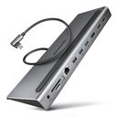 AXAGON HMC-4KX3 USB-C 3.2 Gen 1 / USB 3.0 / Thunderbolt 3 / Thunderbolt 4 Dockingstation – billede 1