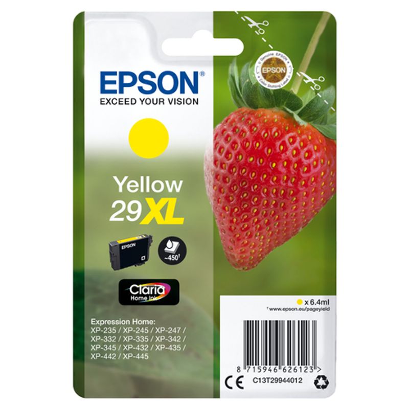 Epson 29XL Gul Blæk C13T29944022