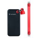 VERBATIM USB 3.2 Gen 2 256GB Pocket SSD, Black/Red – billede 1
