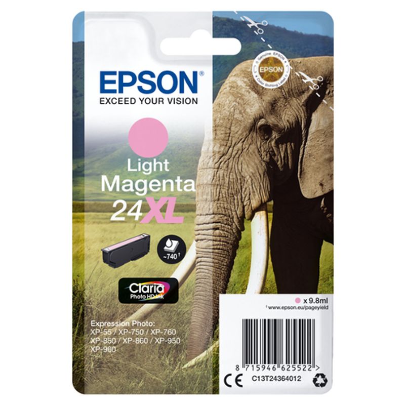 Epson 24XL Lys magenta Blæk C13T24364022