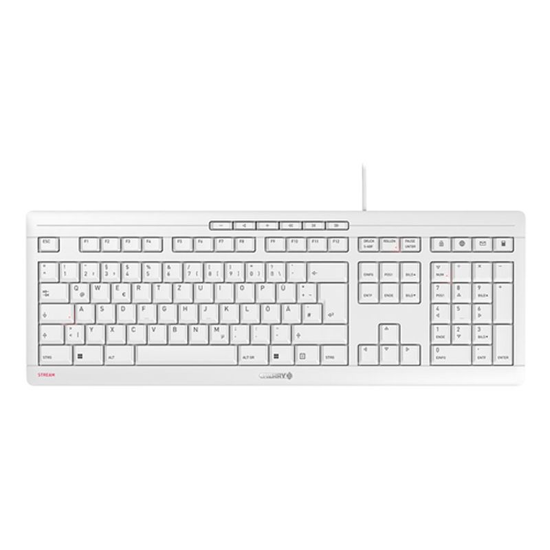 CHERRY STREAM Tastatur Saks Kablet Tysk