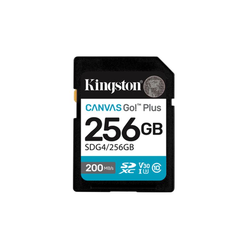 Kingston Canvas Go! Plus SDXC UHS-I Memory Card 256GB 200MB/s