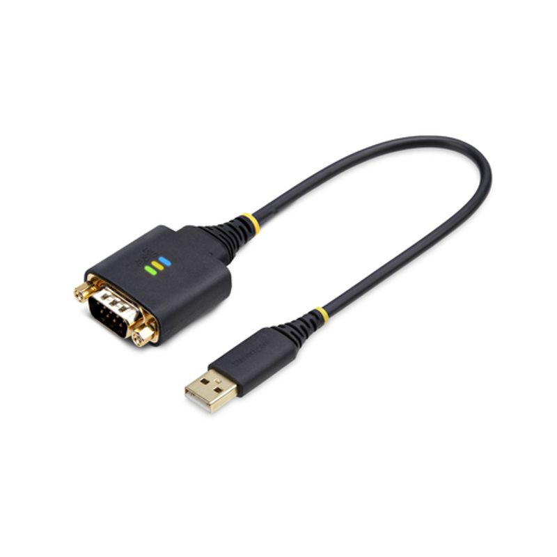 StarTech.com 1ft (30cm) USB to Serial Adapter Cable, COM Retention, RS232 USB / serielkabel 30.5cm Sort