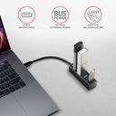 Axagon HUE-M1C interface hub USB 3.2 Gen 1 (3.1 Gen 1) Type-C 5000 Mbit/s Sort – billede 3