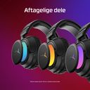 Alowwed----HyperX Flight 2 langattomat pelikuulokkeet, musta – billede 3