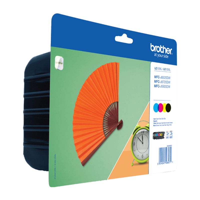 Brother LC 129XL Value Pack Sort Gul Cyan Magenta