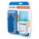 Manhattan LCD Cleaning Kit, Alcohol-free, Includes Cleaning Solution, Brush and Microfibre Cloth, Blister Rengøringsskærm til LCD-skærm – billede 3