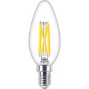 Philips LED-filament-lyspære 3.4W D 470lumen 2200-2700K Varmt hvidt lys – billede 1