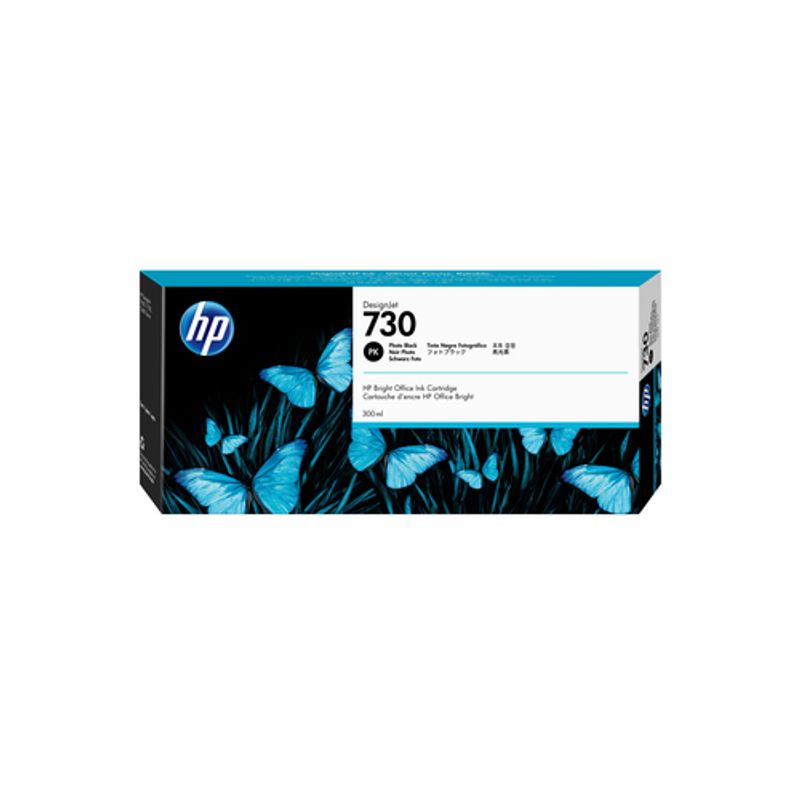 HP 730 Foto-sort Blæk P2V73A