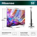 Hisense 55E7S 55 4K Ultra HD Sort – billede 2