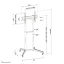 Neomounts by Newstar FL50-540BL1 Vogn med hjul Fladt panel 37-70 – billede 15