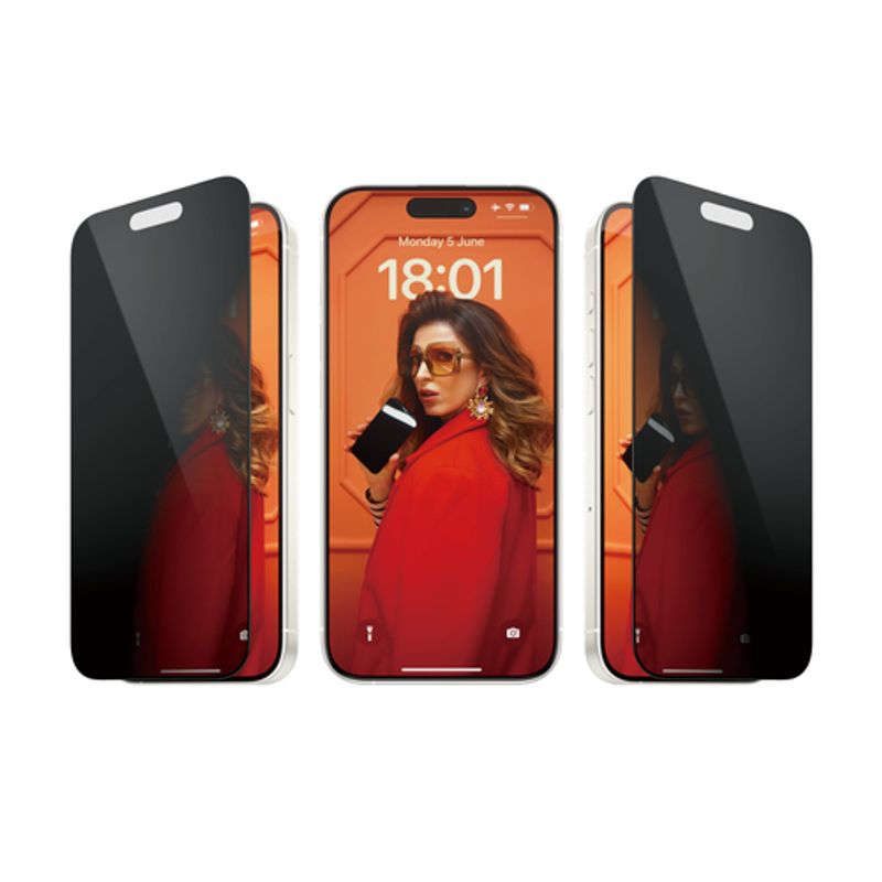 PanzerGlass Privacy Screen Protector Apple iPhone 15 Pro | Ultra-Wide Fit
