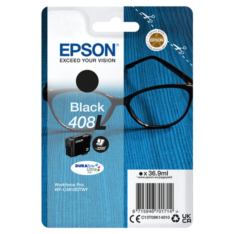 Epson 408L Sort Blæk C13T09K14010