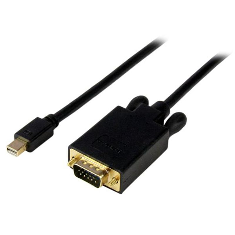 StarTech.com 10 ft Mini DisplayPort to VGA Adapter Cable - mDP to VGA Video Converter - Mini DP to VGA Cable for Mac/PC 1920x1200 - Black (MDP2VGAMM10B) Video transformer