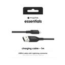 mophie Essentials USBA lightning 1m Blk – billede 6