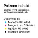 HP 912 Combo Pack Sort Gul Cyan Magenta Blæk – billede 3