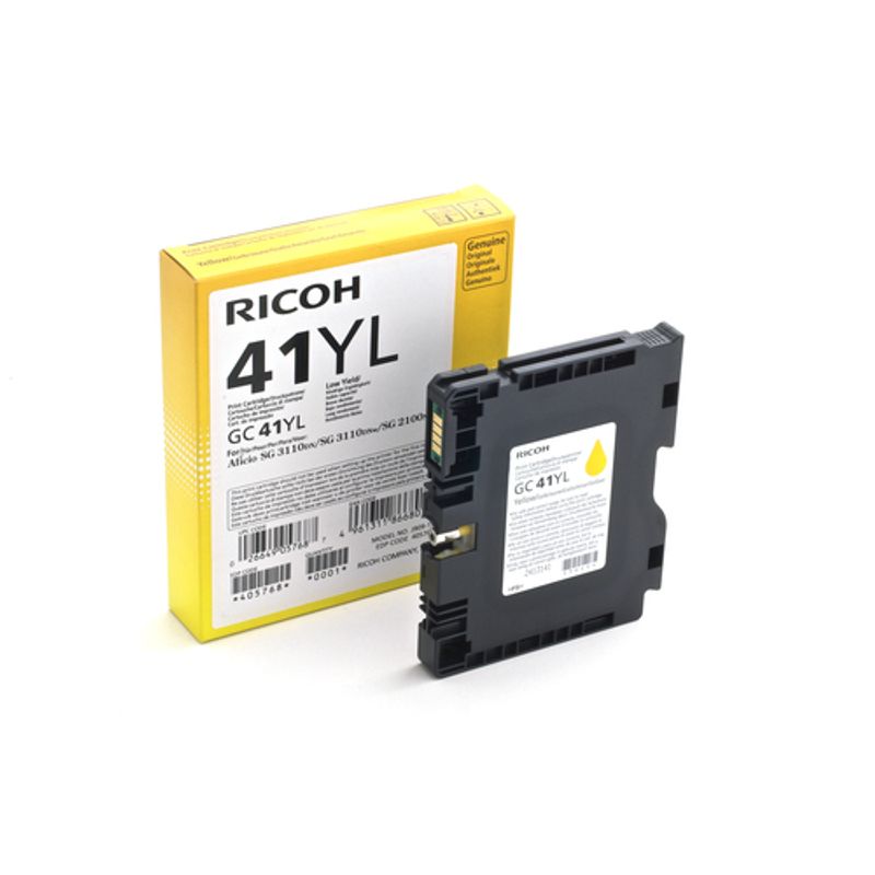 Ricoh GC 41YL Gul 600 sider Blæk 405768
