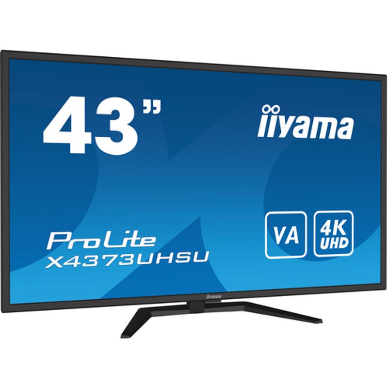 iiyama ProLite X4373UHSU-B1 43 VA 3840 x 2160 (4K) HDMI DisplayPort Mini DisplayPort 60Hz