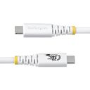 STARTECH.COM 2m USB4 Kabel 20Gbps USB-IF-zertifiziertes USB-C Kabel 240W PD EPR 4K 120Hz DP 2.1 TPE-Mantel Weiss – billede 3