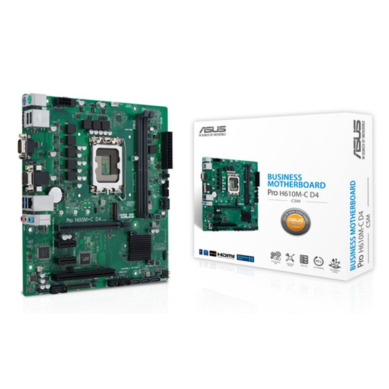 ASUS PRO H610M-C D4-CSM Micro-ATX LGA1700 Intel H610