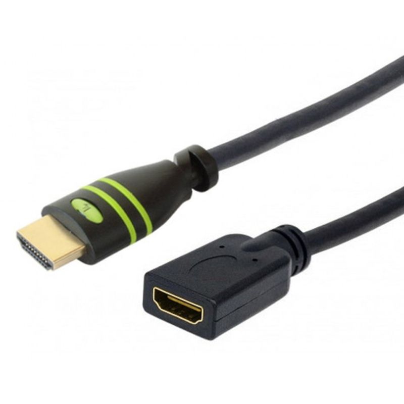 TECHly HDMI-forlængerkabel med Ethernet 1.8m Sort